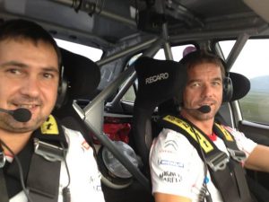 Sébastien Loeb et Daniel Elena en pleine reco du rallye d'Alsace 2013